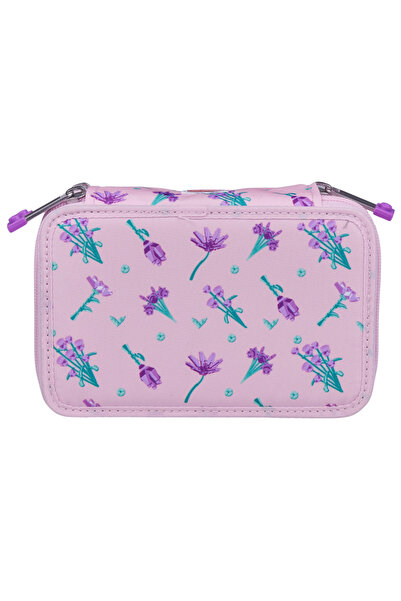 LEGO Flowers unequipped pencil case with 3 compartments, children 6+ years