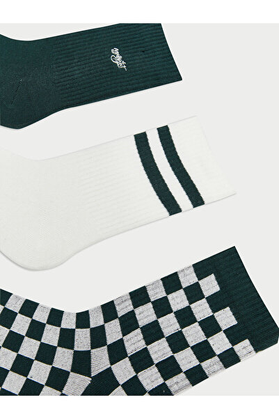 LC Waikiki Мъжки чорапи с шарки, комплект от 5 броя