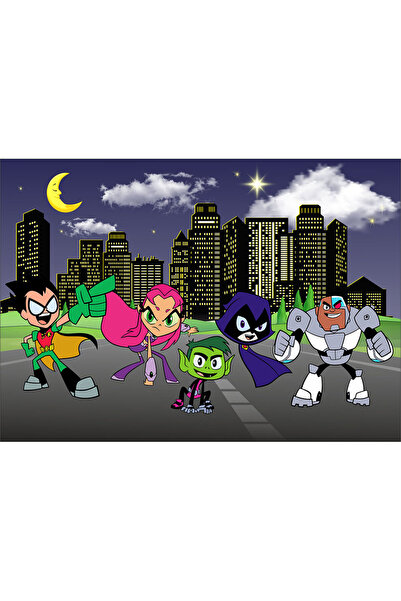 VIODESIGN Fototapet Copii, Tinerii Titani, autoadeziv, multicolor,80x120 cm