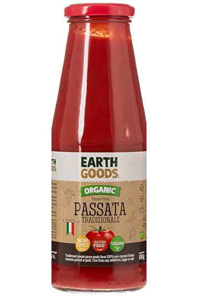 Earth Goods صلصة باساتا تقليدية عضوية - 680 غرام (عبوة من 12 قطعة)