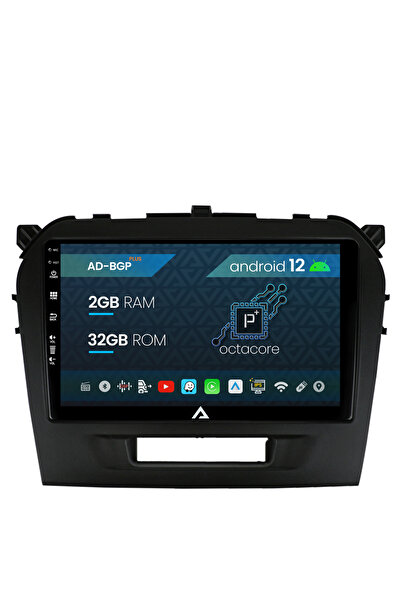 AutoDrop Navigatie Suzuki Vitara (2015+), Android 12, P-Octacore / 2GB RAM + 32GB ROM, 9 Inch