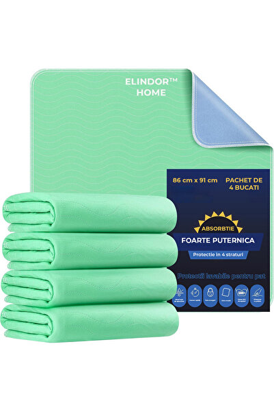 Elindor Set de 4 covorașe absorbante igienice Elindor®, 4 substraturi, mărime...