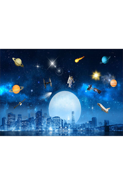 VIODESIGN Fototapet Copii, Stiintifico Fantastic, autoadeziv, multicolor,80x1...