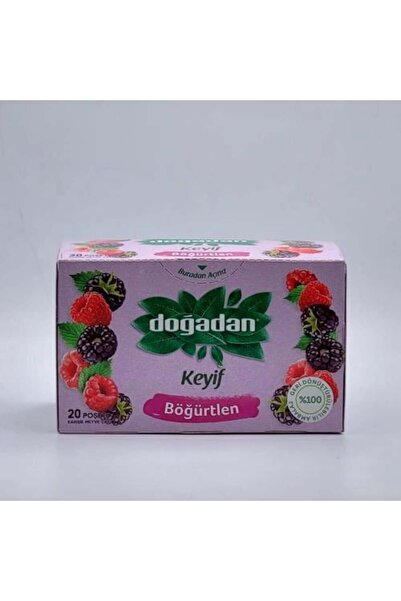 MEESAN Blackberry Flavored Herbal Tea by Dogadan, 20 Sachets