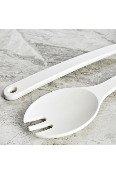 Generic Charcoal 2-Piece Melamine Salad Server Set