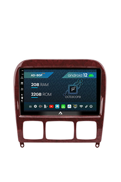 AutoDrop Navigatie Mercedes Benz S-Class (1998-2005), Android 12, P-Octacore ...