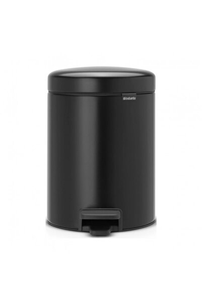 Brabantia NewIcon 649014 Pedal Bin, 5 l, Soft Close, Anti-Slip Base, Black