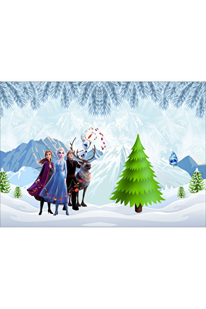 VIODESIGN Fototapet Copii, Ana Elsa Frozen, autoadeziv, multicolor,80x120 cm