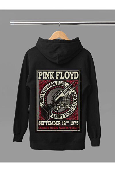 MAGORS PINK FLOYD BASKILI PAMUKLU UZUN KOLLU ŞARDONLU 3 İPLİK KAPŞONLU ROCK S...