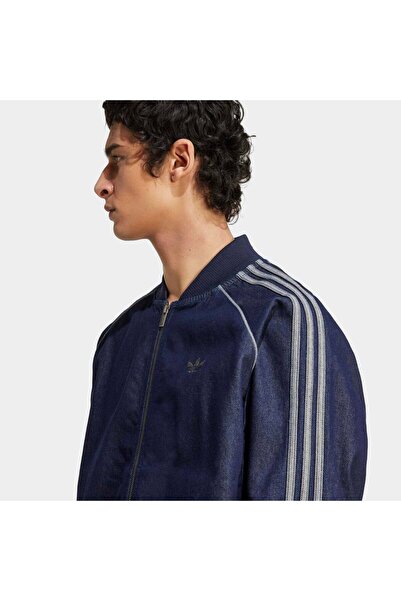 adidas Adicolor Erkek Lacivert Jean Ceket (JX6461)