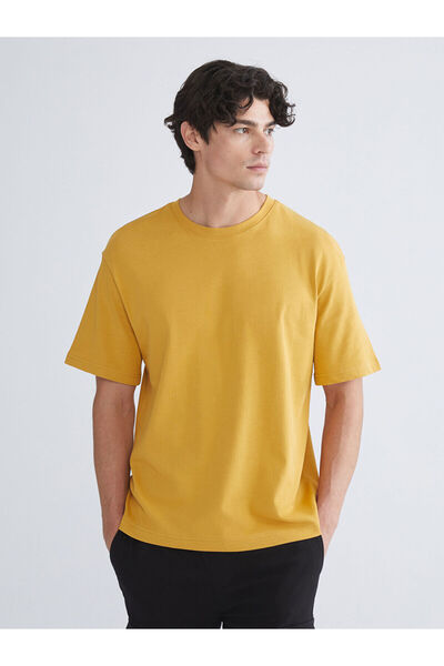 LC Waikiki Ανδρικό μπλουζάκι Sari με λαιμόκοψη από χτενισμένο βαμβάκι