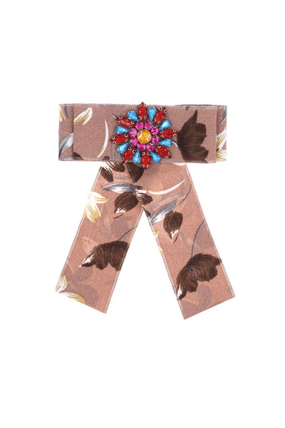 Pursehuit Καρφίτσα Jabou, ροζ, με πέτρες, Samara C5