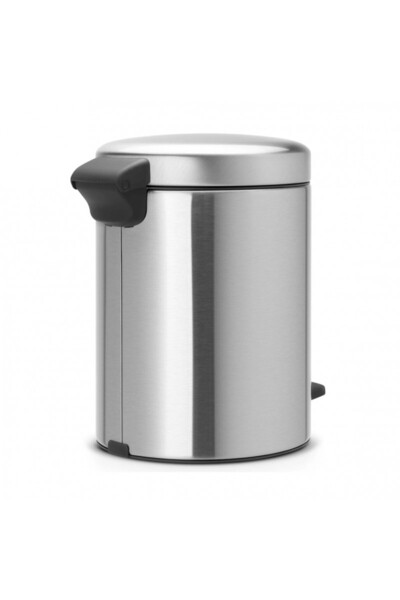 Brabantia NewIcon 649011 Pedal Bin, 5 l, Easy Closing, Anti-Slip Base, Stainless Steel/Matt