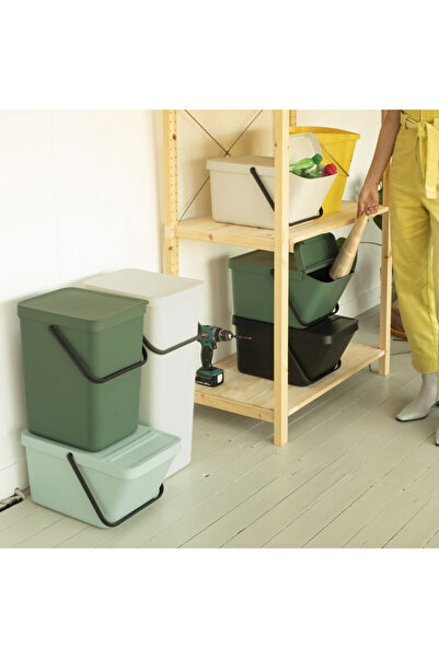 Brabantia Sort&Go 1006310 waste separation bin, 20 l, Stackable, Dark grey