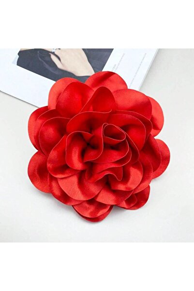 Pursehuit Broșă floare supradimensionată, roșie, Mailyn C20