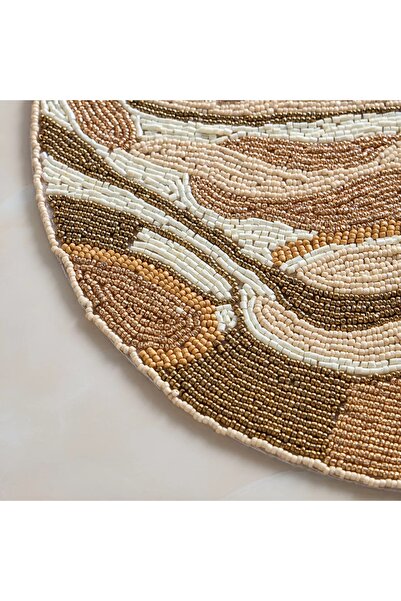 Generic Doree Beaded Placemat - 38x38 cm