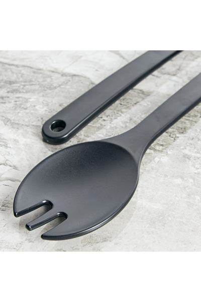 Generic Charcoal 2-Piece Melamine Salad Server Set