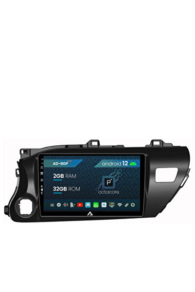 AutoDrop Navigatie Toyota Hilux (2015+), Android 12, P-Octacore / 2GB RAM + 3...