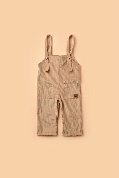 MODA Pinkjoy Unisex Cream Velvet Salopet