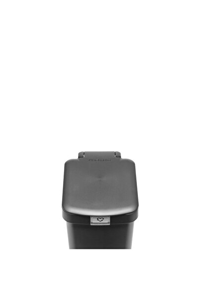 Brabantia StepUp Pedal Bin 1008476, 10 l, -friendly materials, Large opening, Dark grey