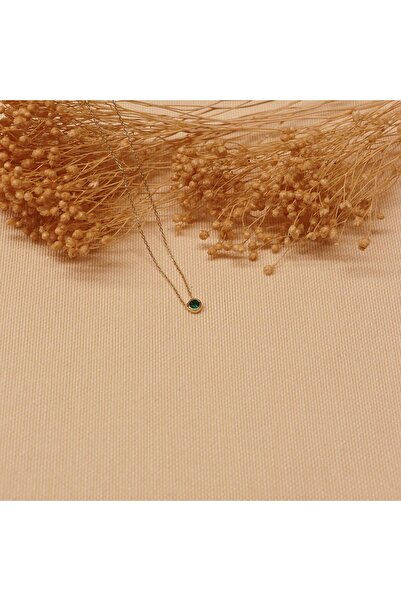 TAHAN MÜCEVHERAT Boğa Burcu Tsavorite Minimal Kolye