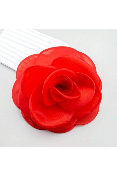 Pursehuit Broșă floare supradimensionată, roșie, Arina C22