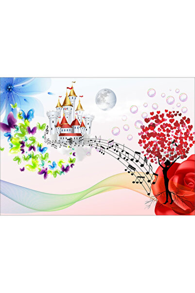 VIODESIGN Fototapet Copii, Abstract Dreame Love, autoadeziv, multicolor,80x12...