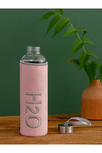 Dörtel Tedarik H2O Velvet Covered Glass Flask 600 ml - Color Options Available