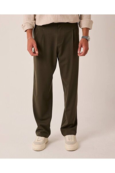Genel Markalar Erkek Baggy Fit Kumaş Pantolon