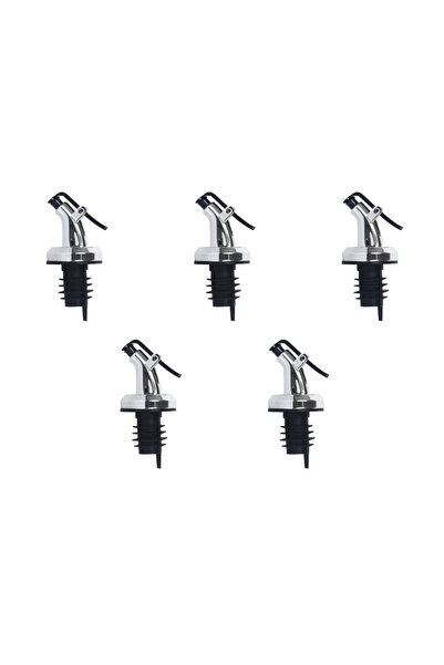 Choice1 5PCS Silver 1-5PCS Oil Bottle Stopper Lock Plug Seal Leak-proof Nozzle Sprayer Oil Bottle Stopper Ca