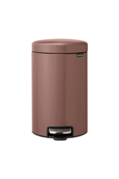 Brabantia NewIcon 1008845 Coș de gunoi cu pedală, 12 l, închidere silențioasă...