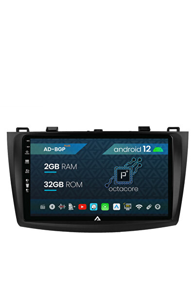 AutoDrop Navigatie Mazda 3 (2009-2013), Android 12, P-Octacore / 2GB RAM + 32...