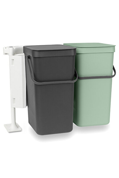 Brabantia Coș de colectare selectivă Sort&Go 1005518, 2x16 l, Montare pe ușă ...