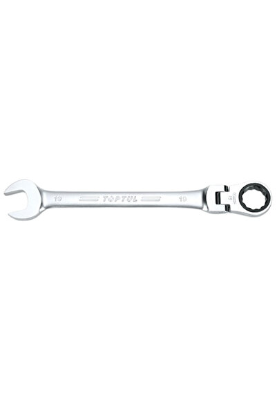 TOPTUL Cheie combinata cu clichet AOAH1313 TOPTUL, articulata, 72 dinti, desc...