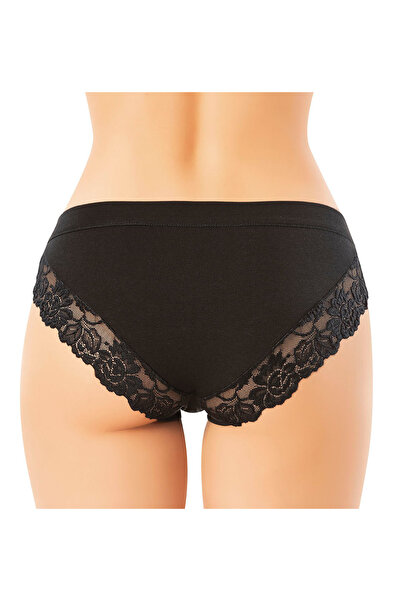 Selkar Global Women's Lace Detailed Color and Pattern Assorted Panties 6 Pack - Multiple Colors - Selkrkoitam51Q06-Cok