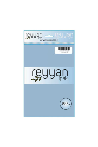 REYYAN İpek Düz Renk Yazma 100cm 064 A.Mavi Tekli Poşet Yazma