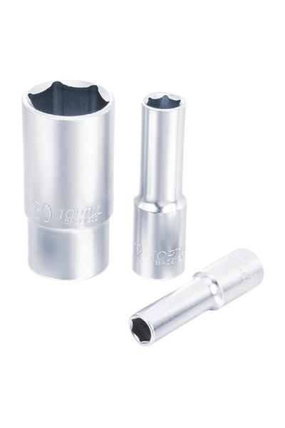 TOPTUL BAEE0806 TOPTUL long socket wrench, 1/4 inch square drive, hexagonal profile, spanner size 6