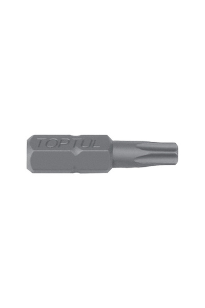 TOPTUL Torx bit FSEA0830, 1/4 inch hex drive, T30 profile, 25 mm length, phosphated finish