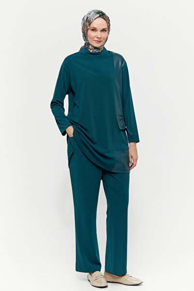 Setrms Deri Detaylı İkili Takım