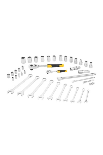 Stanley 72-tooth ratchet set, socket wrenches and combination wrenches, with accessories, 41 pcs.