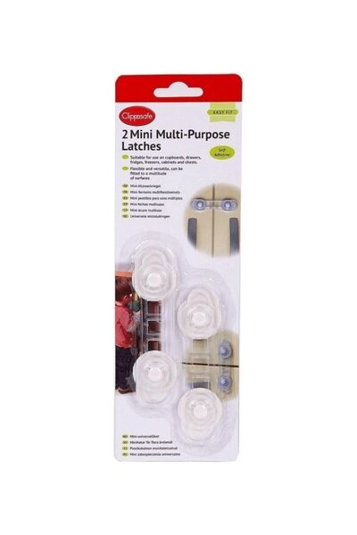 Clippasafe 2-Piece Mini Multi-Purpose Latch Set