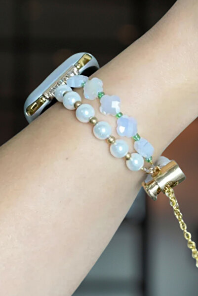 Fibaks Apple Watch 49/46/45/44/42 Mm 11/10/9/8/7/6/5/4/3/se/ultra/hk/pro/max Kordon Boncuk Kalp Fiyonk