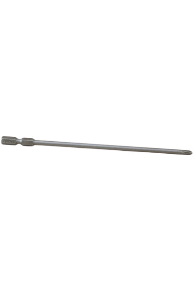TOPTUL FSLC0802 extra-long screwdriver bit, Phillips PH2 profile, 1/4 inch hex drive