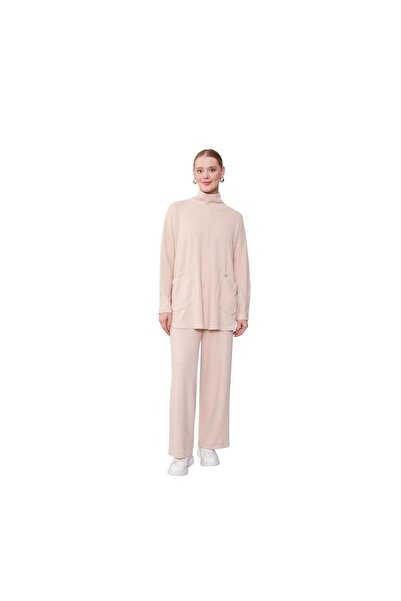 Levidor Women's Pocket Detailed Corduroy Double Suit 100103