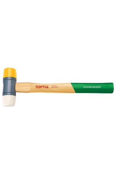 TOPTUL Ciocan HAAF3530 din plastic, diametru cap 35 mm, lungime 303 mm, coadă din lemn