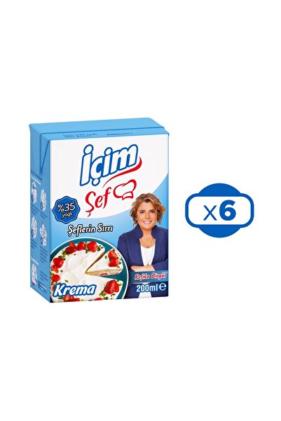 İçim Krema 200 gr %35 Yağlı x 6 Adet