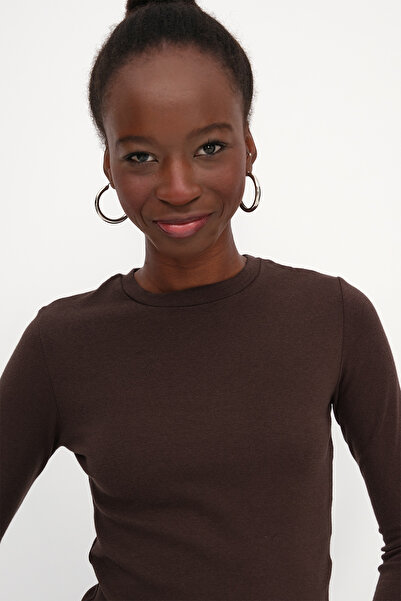 Addax Модална тениска с дълъг ръкав P4420