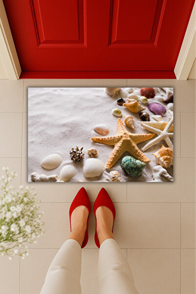 Dormot Çok Amaçlı Dijital Baskı Deniz Kabukları İç ve Dış Mekan Paspası