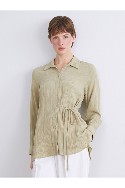 LC Waikiki Plus New Season Textured Women's Shirt Tunic