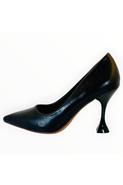 Vadodara BIG TREE - Clepsidra Heeled Shoes, Vegan Black Leather, Size 36 EU